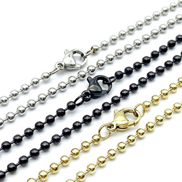 Chains Necklace Trend Stainless Steel Ball Chain for Men